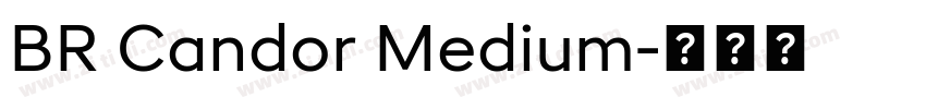 BR Candor Medium字体转换